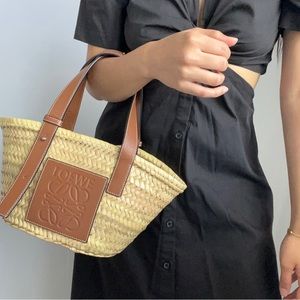 Loewe Small Raffia Tote